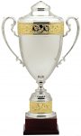 Gold Trimmed Silver Trophy Cup