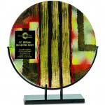 Premier Art Glass Plate Plaque