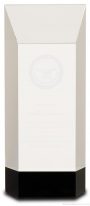Clear Crystal Self Standing Rectangle on Black Base