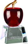 Red Crystal Apple with Clear Base