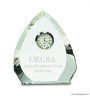 5 1/2″ Clear Crystal Arch with Clock