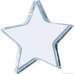 Crystal star paperweight