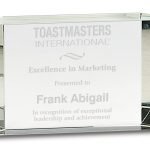 Clear Crystal Facet Block
