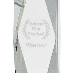 10″ Clear Crystal Facet Tower