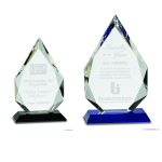 Diamond Crystal on Black or Blue Pedestal Base