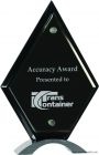 10″ Diamond Black Piano Finish Floating Acrylic Standup