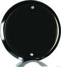 Round Black Piano Finish Floating Acrylic Standup Acrylic Award