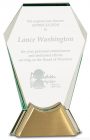 7 1/2 inch Gemstone Jewel Glass with Gold Metal Base