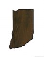 Indiana State Shaped Plaque 1