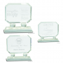 Rectangle Crystal on Clear Pedestal Base