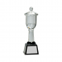 Solid Crystal Cup on Black Base