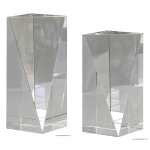 Triangle front pillar Crystal Award