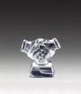 Crystal Shaking Hands Award