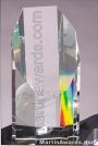 Crystal Glass Awards – 3″ x 6 1/2″ Genuine Prism Optical 1