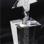 Crystal Glass Awards – 4″ x 8″ Genuine Prism Optical With Base 1
