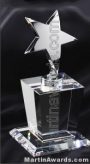 Crystal Glass Awards – 4″ x 8″ Genuine Prism Optical With Base 1