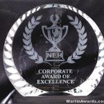 Crystal Glass Awards – 6 1/4″ x 5 1/2″ Prism Optical Crystal 1