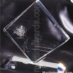 Crystal Glass Awards – 5″ x 6″ Genuine Prism Optical Crystal 1