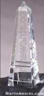 2 1/2″ x 8″ Genuine Prism Optical Crystal Glass Awards 1