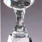 3 1/2″ x 9″ Football Prism Optical Crystal Glass 1