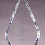 4 3/4″ x 9″ Genuine Prism Optical Crystal Glass Awards 1