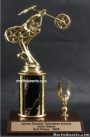 Black Single Column Chopper Motorcycle With 1 Eagle Trophy 1