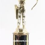 Black Single Column Male Archer Trophy 1