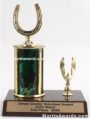 Green Single Column Horseshoe With 1 Eagle Trophy 1