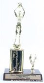 Black Single Column Female Basketball With 1 Eagle Trophy 1