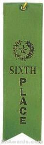Small Ribbon, Sixth Place Ribbons 1
