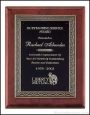 Plaque – Rosewood Piano-Finish Plaque with Cast Antique Bronze Finished Frame 1