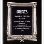 Plaque – Black Stained Piano-Finish Plaques with Antique Silver Frame Cast 1