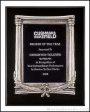 Plaque – Black Stained Piano-Finish Plaques with Antique Silver Frame Cast 1