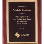 Plaque – Piano Finish Plaques with Black Brass Plate/Florentine Border 1
