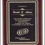 Plaque – Piano Finish Plaques with Black Florentine Border 1