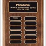 Plaque – Walnut Perpetual Plaques with Oval Plates 1