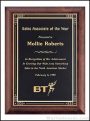 Plaque – Cherry Finish Plaques with Florentine Border Plate 1