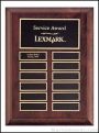 Plaque – Cherry Finish Perpetual Plaques with 12 Brass Plates 1
