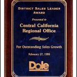 Plaque – Solid American Walnut Plaque w/Marble Design Plate 1