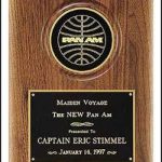 Plaques – American Walnut Plaque with 4″ Round Medallion 1
