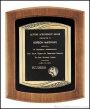 Plaque – American Walnut Plaque w/Bronze Finish Casting and Velour 1