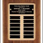 Plaque – Perpetual Plaques with Gold Metal Back 1