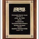 Plaque – Solid American Walnut Plaque w/Phoenix Frame Castings 1
