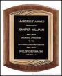 Plaque – American Walnut Plaque w/Antique Bronze Finished Frame 1