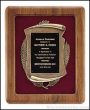 Plaque – American Walnut Plaques w/Antique Bronze Casting 1