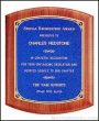 Plaque – Solid American Walnut Plaque with Linen Textured Plates 1