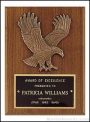 Plaque – American Walnut Plaques with Antique Bronze Cast Eagle 1