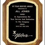 Coventry Plaques – American Walnut with Florentine Border 1