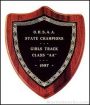 Plaque – Shield Shape American Walnut Plaque 1
