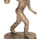 Male Bowling Gold Resin Trophy 1